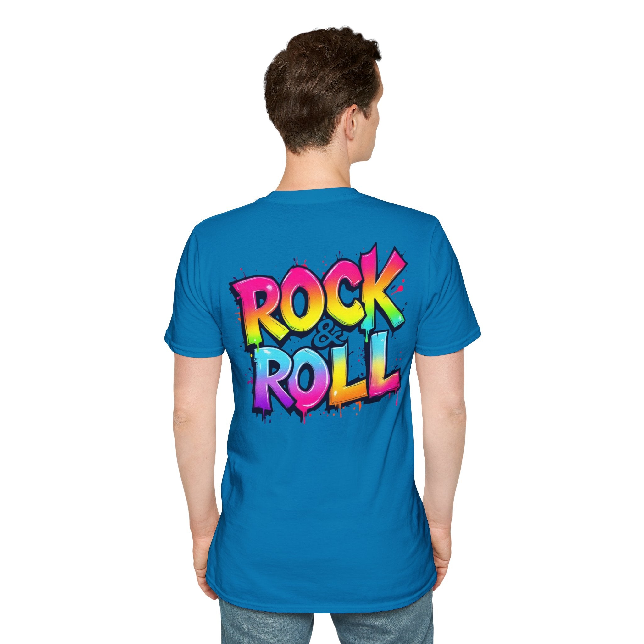 Colorful Rock & Roll Unisex T-Shirt, Vintage Music Tee, Festival Shirt, Gift for Music Lovers, Concert Apparel