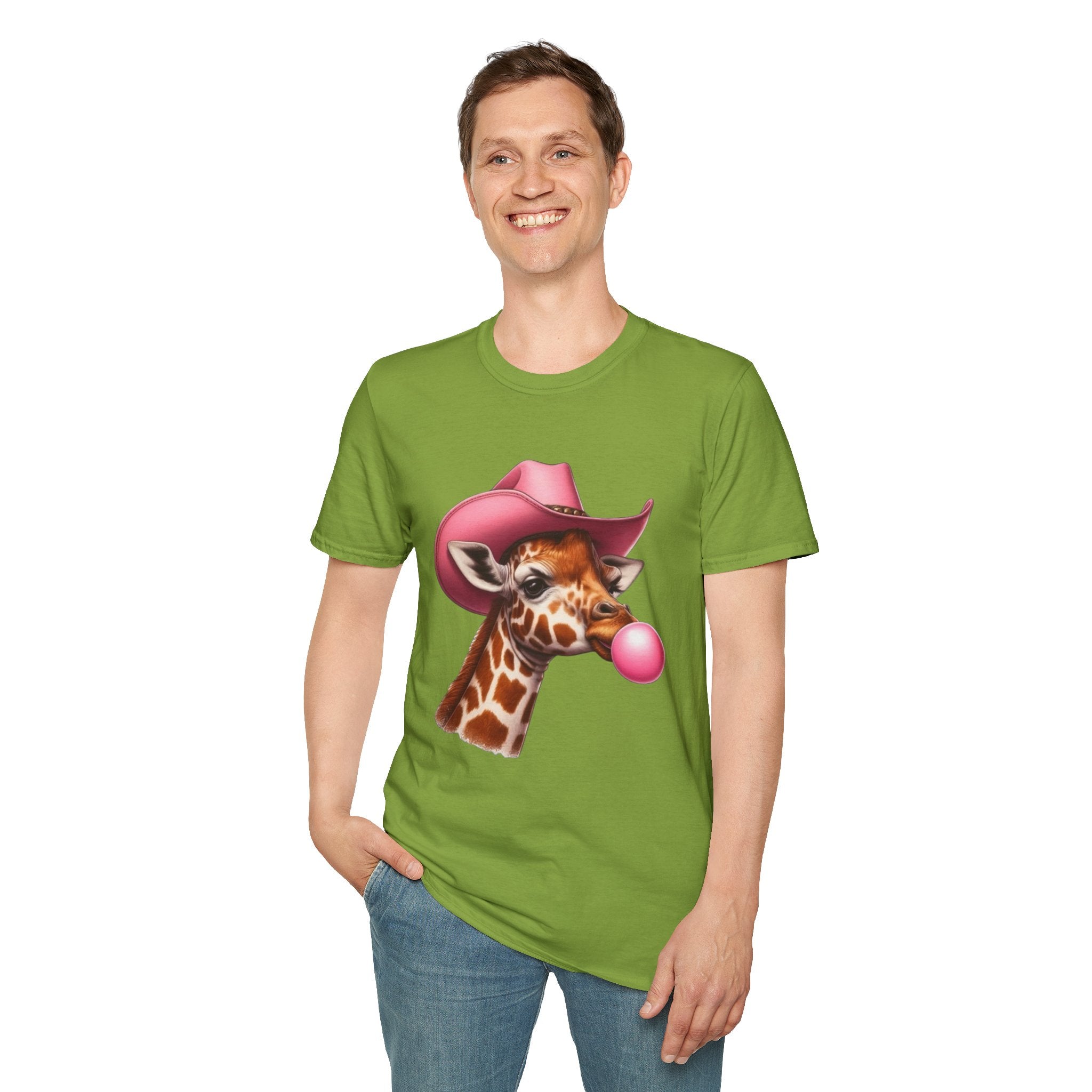 Whimsical Giraffe T-Shirt, Fun Casual Tee, Gifts for Animal Lovers, Birthday Apparel, Cute Graphic Shirt