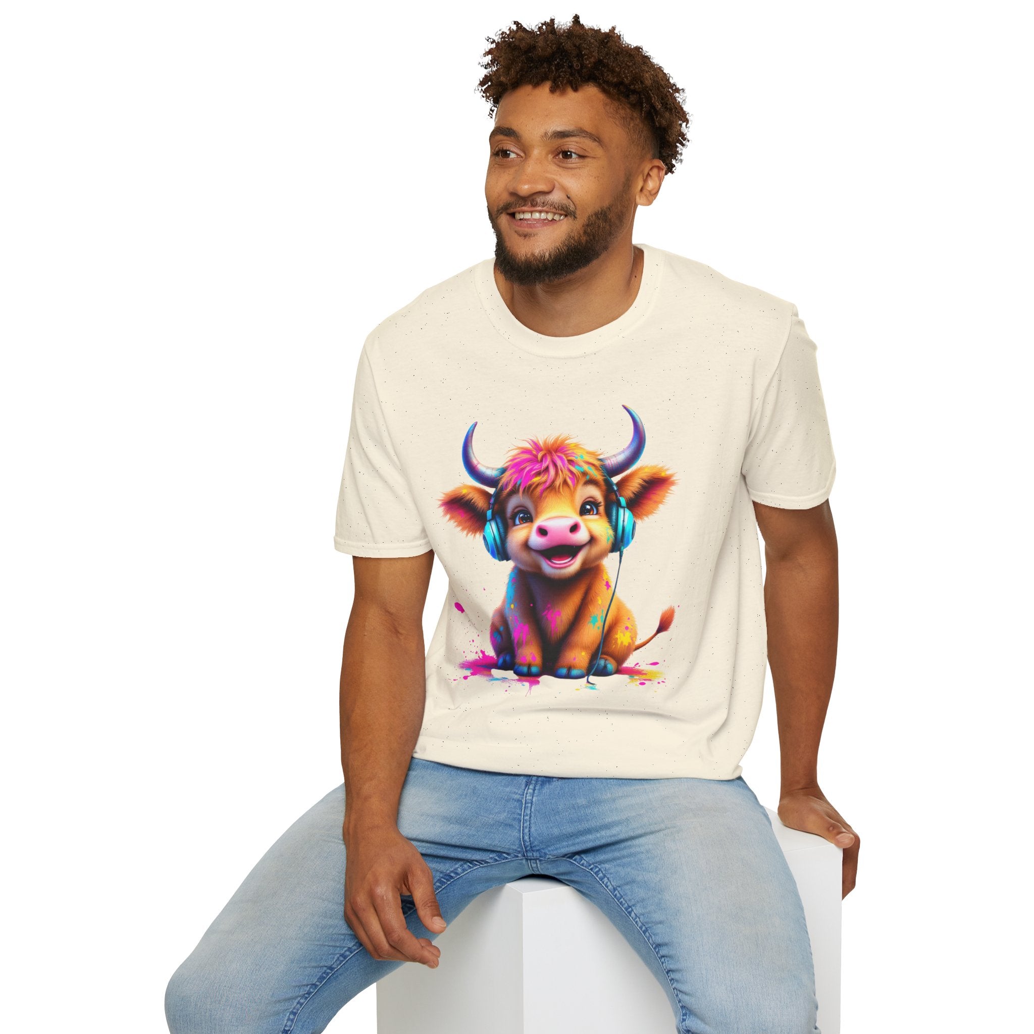 Cute Cow Graphic T-Shirt, Fun Animal Tee, Unisex Casual Wear, Gift for Cow Lovers, Trendy Summer Shirt