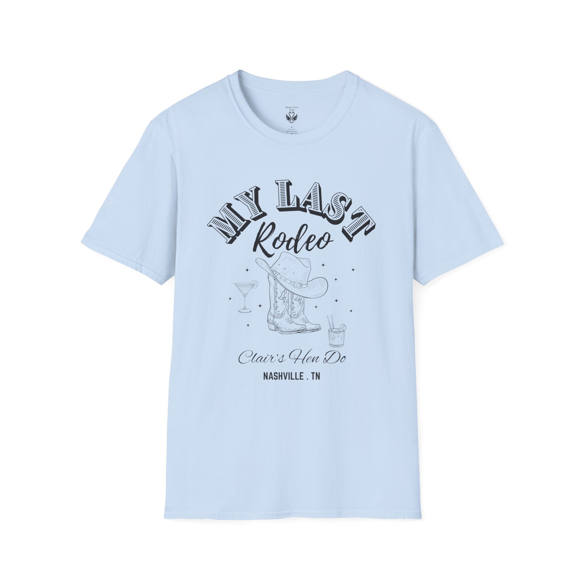 My Last Rodeo T-Shirt, Unisex Softstyle Tee, Cowboy Lover Gift, Western Apparel, Festival Outfit, Casual Wear, Rodeo Enthusiast