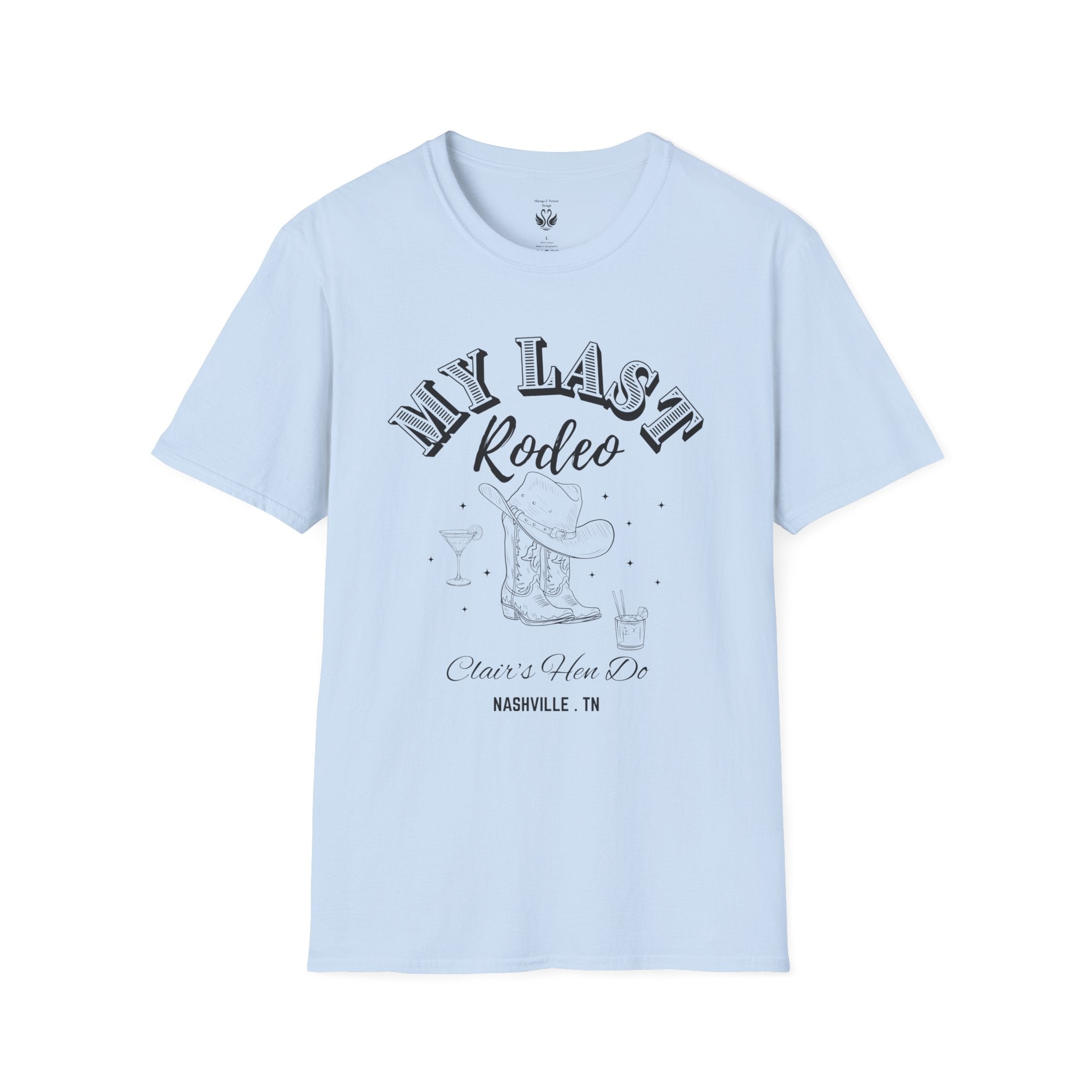 My Last Rodeo T-Shirt, Unisex Softstyle Tee, Cowboy Lover Gift, Western Apparel, Festival Outfit, Casual Wear, Rodeo Enthusiast