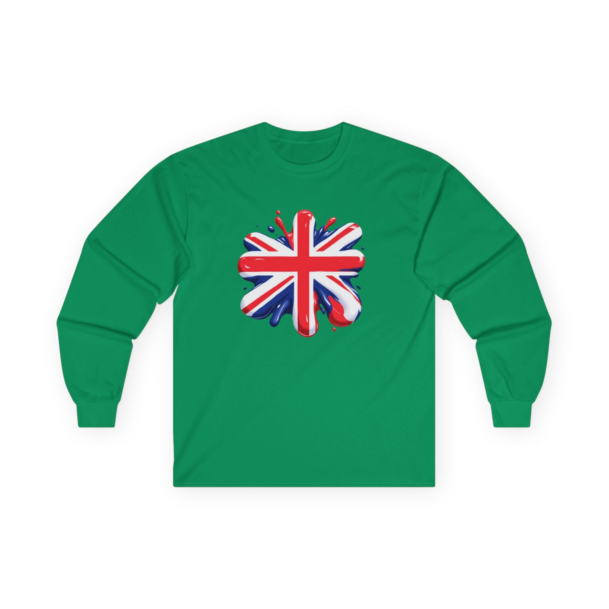 British Flag Long Sleeve Tee - Unisex Ultra Cotton, Perfect for Celebrations and Everyday Style