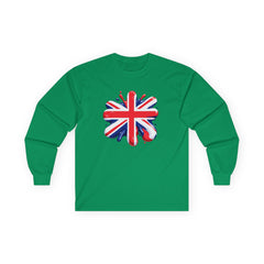 British Flag Long Sleeve Tee - Unisex Ultra Cotton, Perfect for Celebrations and Everyday Style