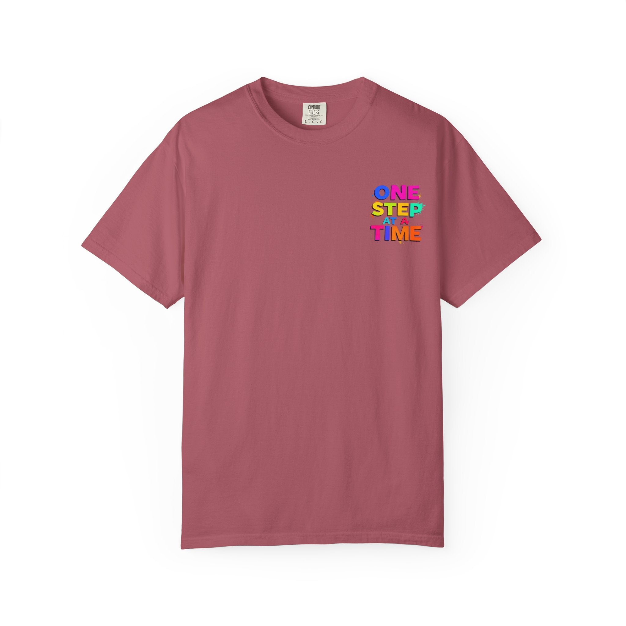 One Step at a Time Graphic T-Shirt, Unisex Vintage Tee, Perfect for Festivals, Beach Days, and Casual Wear, Gift for Sun Lovers