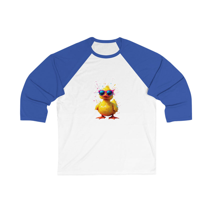 Cool Duck 3/4 Sleeve Tee | Unisex Baseball Shirt, Funny Gift, Casual Wear, Summer Outfit, Duck Lover