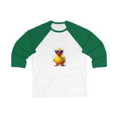 Cool Duck 3/4 Sleeve Tee | Unisex Baseball Shirt, Funny Gift, Casual Wear, Summer Outfit, Duck Lover