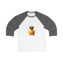 Cool Duck 3/4 Sleeve Tee | Unisex Baseball Shirt, Funny Gift, Casual Wear, Summer Outfit, Duck Lover