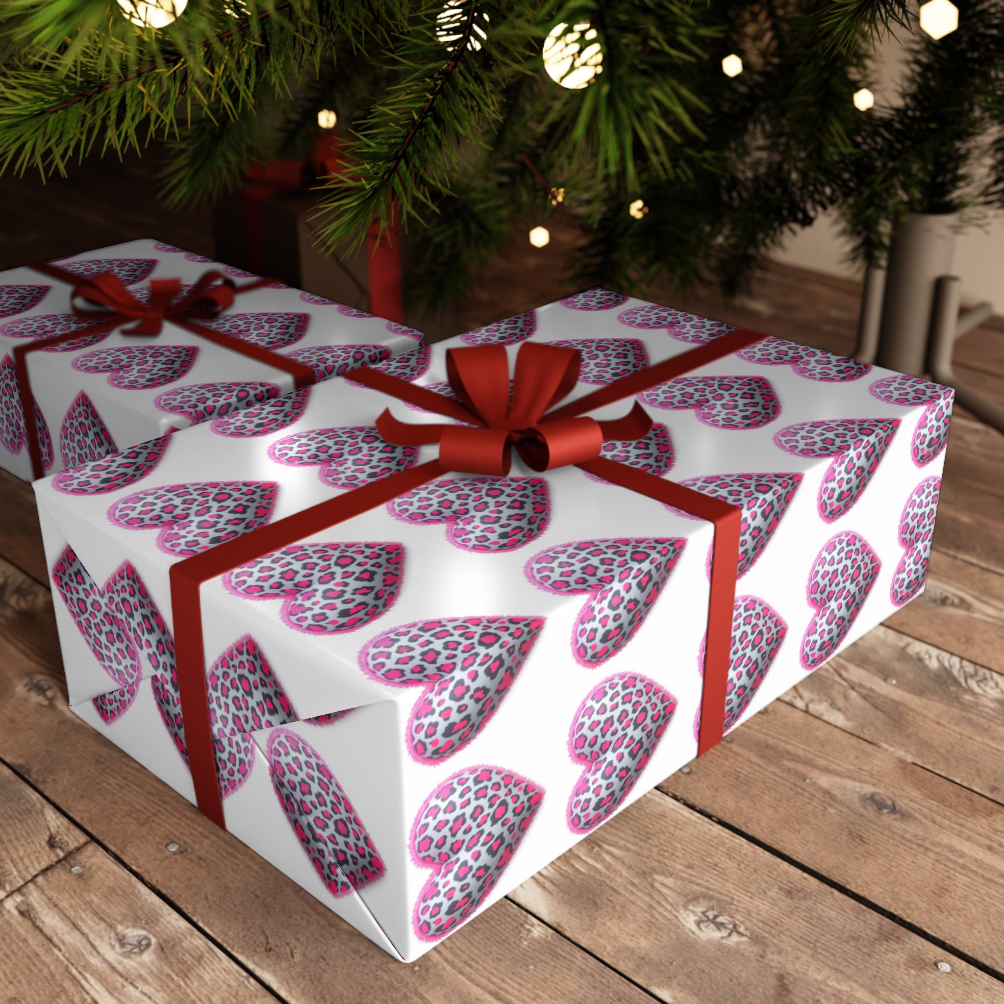 Heart Pattern Gift Wrapping Paper Sheets - Perfect for Valentine's Day, Birthdays, Anniversaries, Celebrations, and Special Occasions