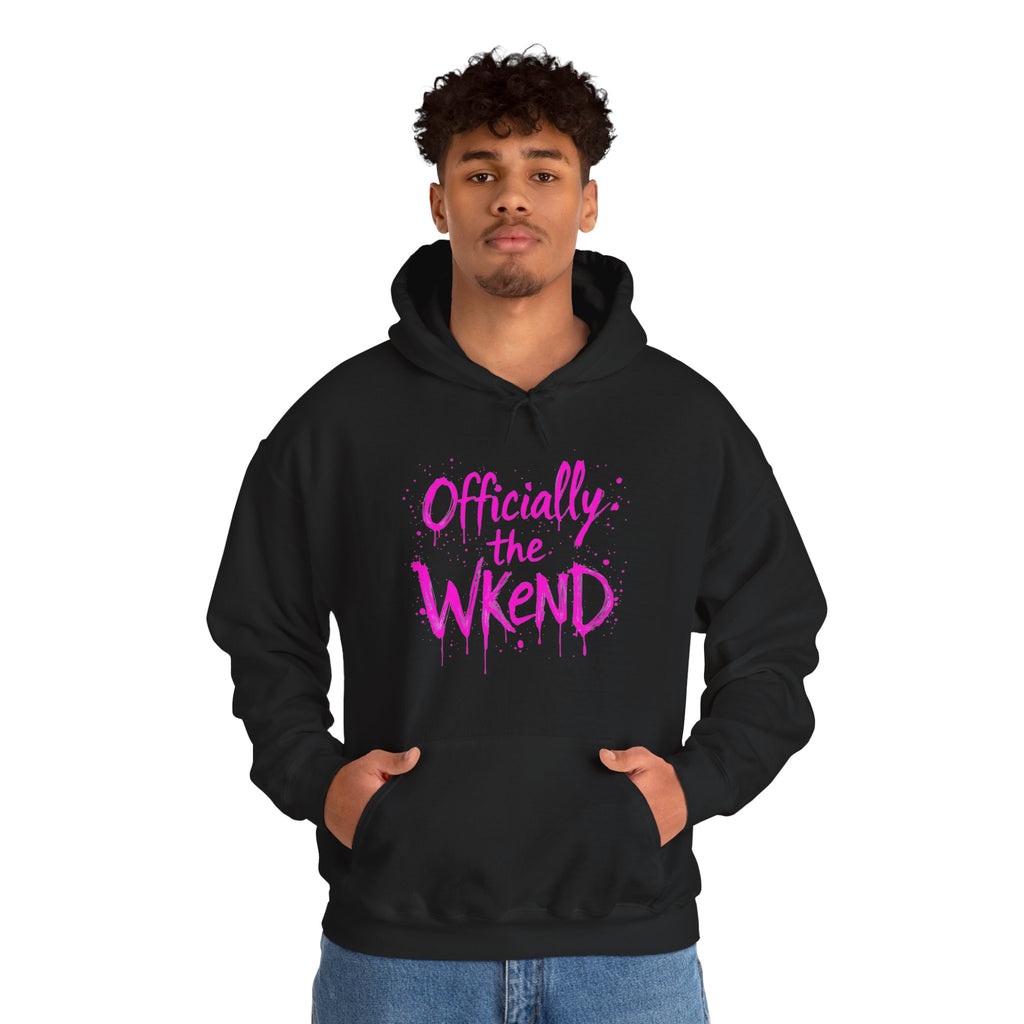Officially the Wkend Hooded Sweatshirt, Unisex Weekend Sweatshirt, Cozy Hoodie for Relaxation, Ideal for Casual Outings, Perfect Gift [...]