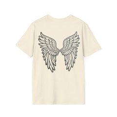 Angel Wings Unisex T-Shirt, Softstyle Tee, Cute Gift, Casual Wear, Inspirational Shirt, Everyday Comfort