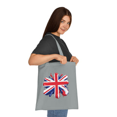 Union Jack Cotton Tote Bag, British Flag Tote, Eco-Friendly Shopping Bag, Travel and Everyday Use Bag, Gift for Patriots