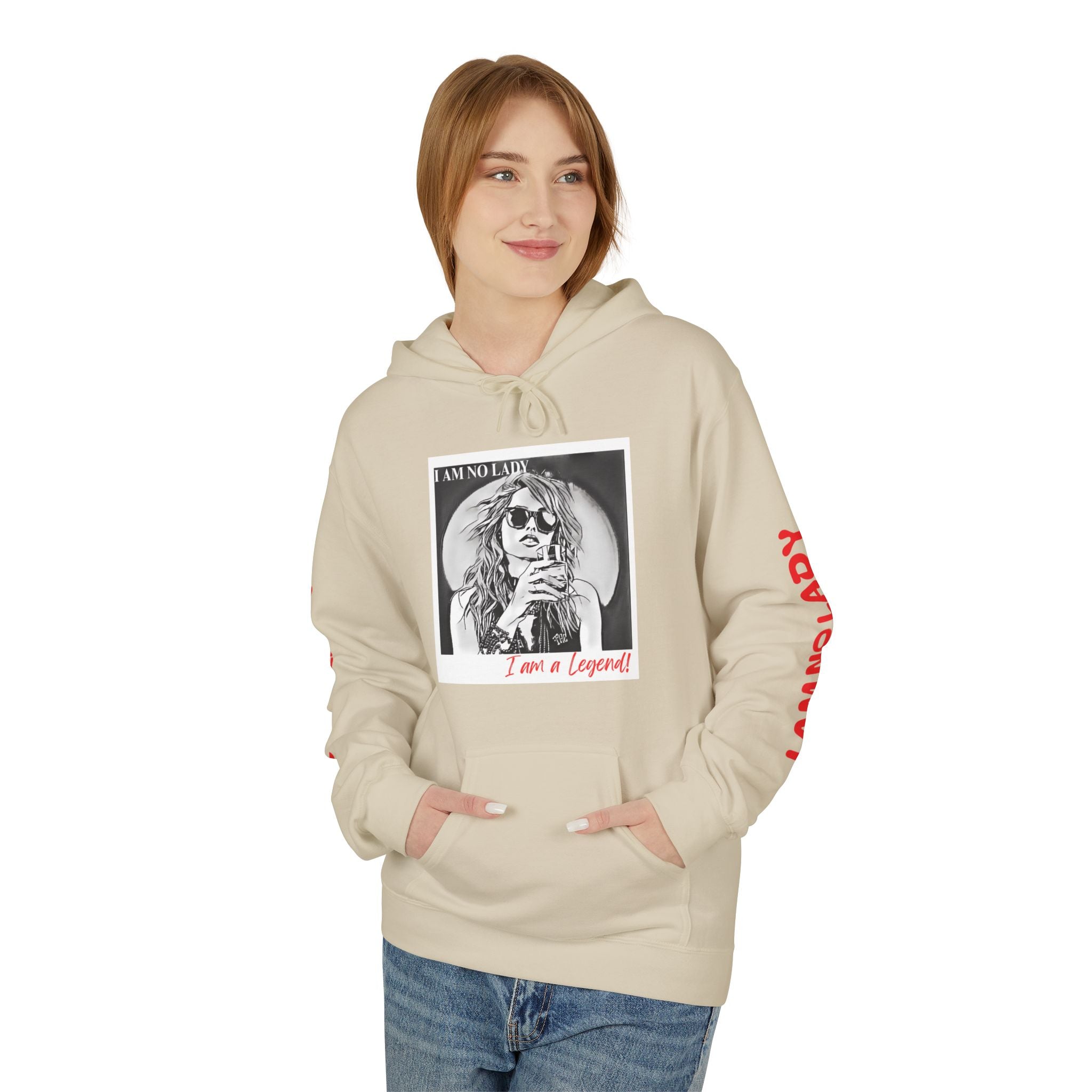 Legendary Spirit Hoodie - Unisex Fleece Sweatshirt, Motivational Gift, Trendy Streetwear, Perfect for Casual Days, Unique Statement Piece