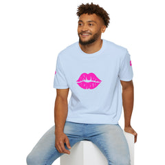 Kiss Lip Graphic Tee – Cute Unisex T-Shirt for Flirty Vibes, Perfect for Valentine's Day, Casual Outings, Gifts, Summer Fashion
