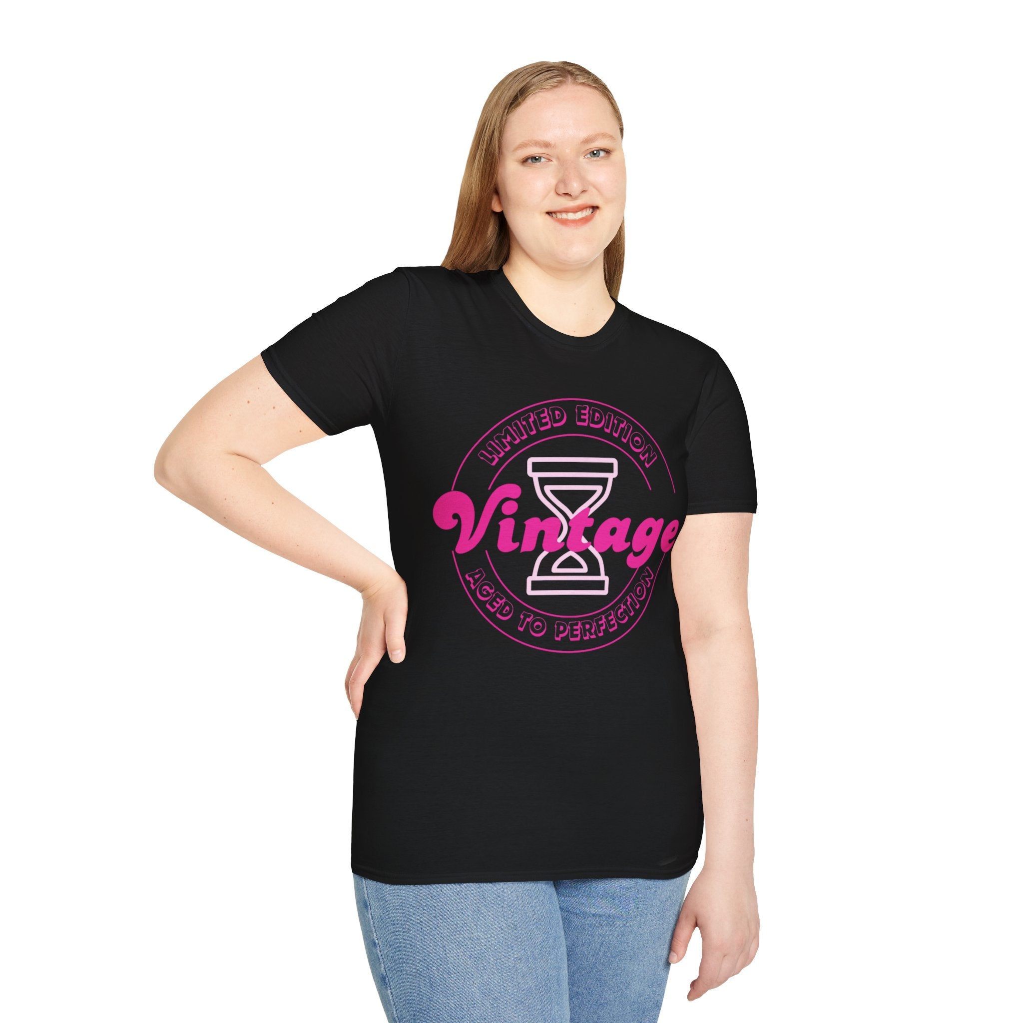 Vintage Inspired Unisex Softstyle T-Shirt - Perfect for Retro Lovers, Casual Outings, Birthdays, Anniversaries, Gift Ideas