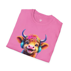 Cute Cow Graphic T-Shirt, Fun Animal Tee, Unisex Casual Wear, Gift for Cow Lovers, Trendy Summer Shirt