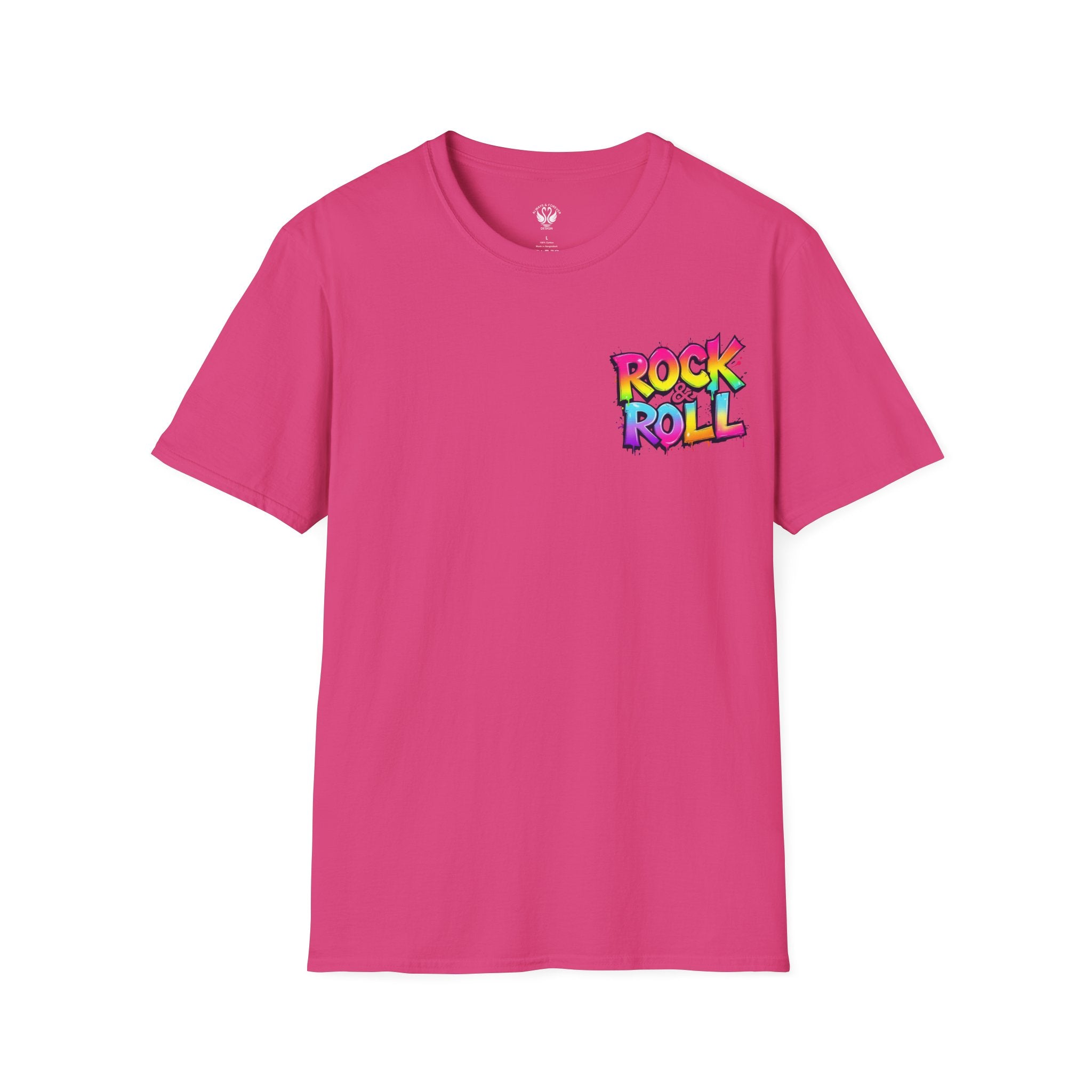 Colorful Rock & Roll Unisex T-Shirt, Vintage Music Tee, Festival Shirt, Gift for Music Lovers, Concert Apparel