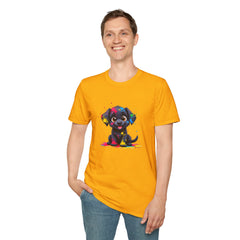 Cute Puppy Art Unisex T-Shirt, Dog Lover Shirt, Pet Parent Gift, Casual Wear, Funny Graphic Tee