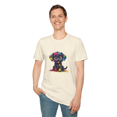 Cute Puppy Art Unisex T-Shirt, Dog Lover Shirt, Pet Parent Gift, Casual Wear, Funny Graphic Tee