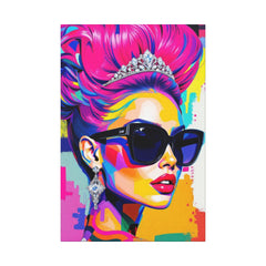 Vibrant Canvas Art Wraps - Colorful Pop Art Portrait