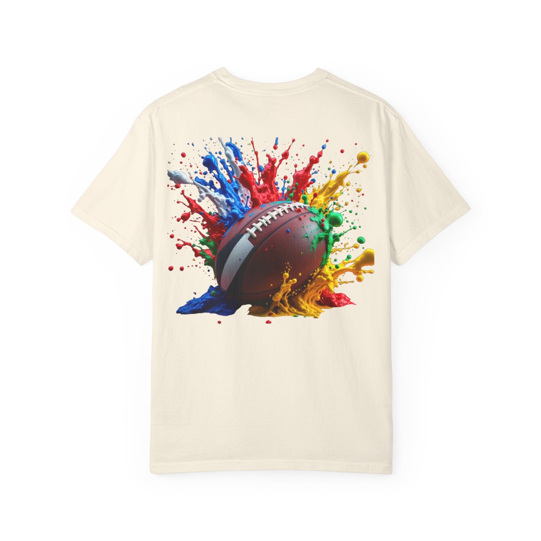 Rugby Ball Graphic T-Shirt, Unisex Vintage Tee, Perfect for Festivals, Beach Days, and Casual Wear, Gift for Sun Lovers