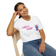 Girls Trip Unisex T-Shirt, Softstyle Tee for Friends, Vacation Apparel, Travel Gear, Girls Night Out, Fun Gifts