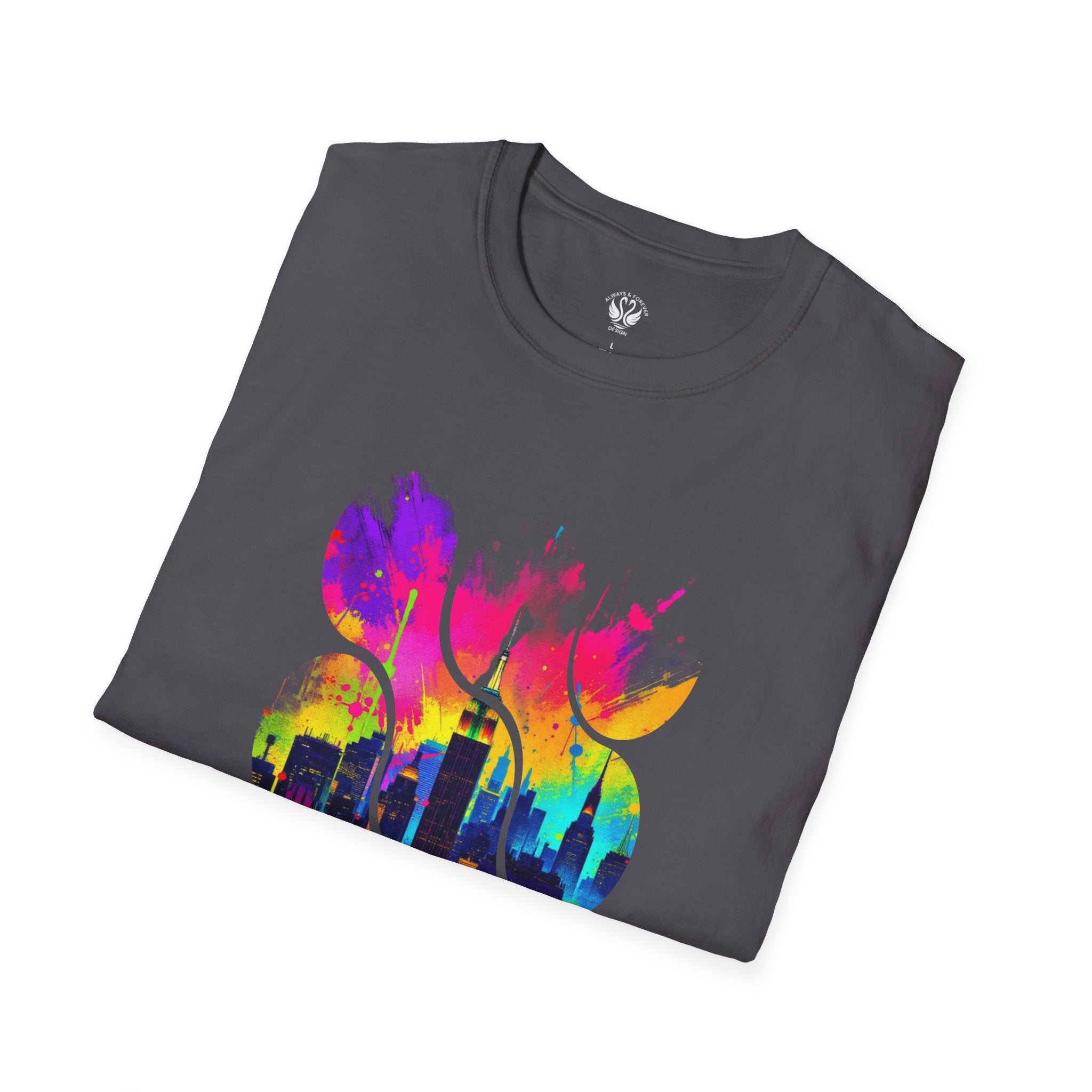 Vibrant Abstract Art T-Shirt | Unisex Graphic Tee, Casual Wear, Birthday Gift, Art Lovers Gift, Unique Fashion Statement
