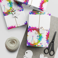Vibrant Colorful Gift Wrapping Paper Sheets - Perfect for Celebrations & Special Occasions