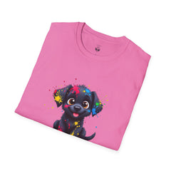 Cute Puppy Art Unisex T-Shirt, Dog Lover Shirt, Pet Parent Gift, Casual Wear, Funny Graphic Tee