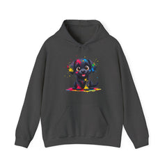 Colorful Puppy Sweatshirt - Cozy Pet Lover Hoodie, Gift for Dog Owners, Birthday Present, Dog-Themed Apparel, Animal Lover Fashion