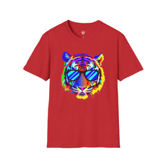 Colorful Tiger Graphic T-Shirt, Fun Apparel, Gift for Animal Lovers, Casual Wear, Summer Fashion, Festival Outfit