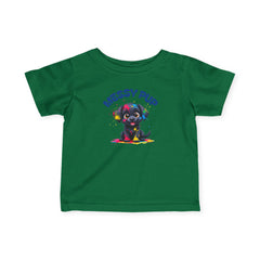 Messy Pup Infant Tee - Cute Animal Graphic T-Shirt for Kids