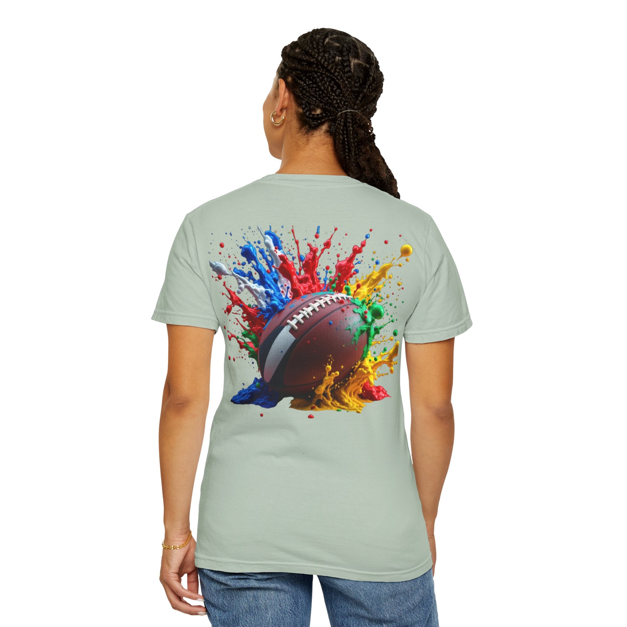 Rugby Ball Graphic T-Shirt, Unisex Vintage Tee, Perfect for Festivals, Beach Days, and Casual Wear, Gift for Sun Lovers