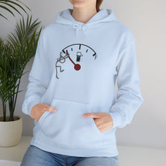 Fuel Gauge Graphic Hoodie, Unisex Sweatshirt for Gamers, Cozy Gift for Tech Lovers, Perfect for Casual Wear, Comfy Everyday Hoodie