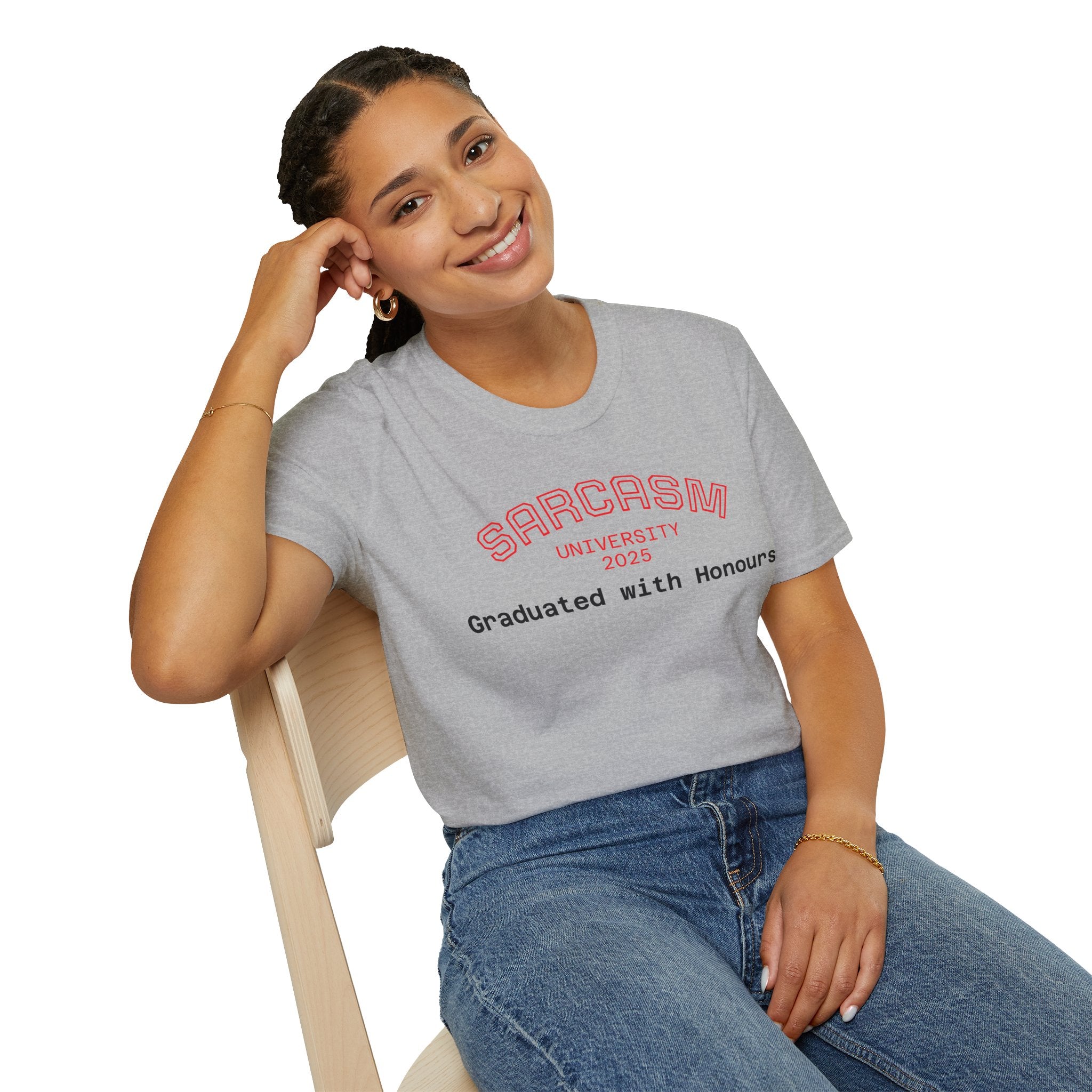 Funny Graduation T-Shirt, Sarcasm University Tee, Unisex Humor Shirt, Graduation Gift, Class of 2025 Apparel