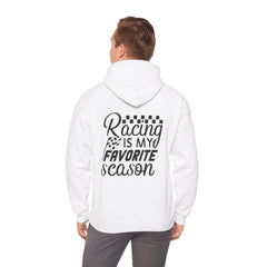 Racing-Themed Hooded Sweatshirt, Ideal for Race Fans, Comfortable, Casual Wear, Great Gift for Motorsports Enthusiasts, Unisex Design