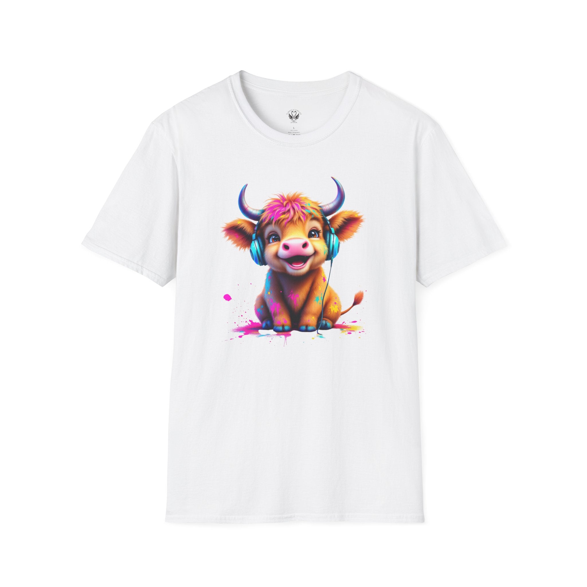 Cute Cow Graphic T-Shirt, Fun Animal Tee, Unisex Casual Wear, Gift for Cow Lovers, Trendy Summer Shirt
