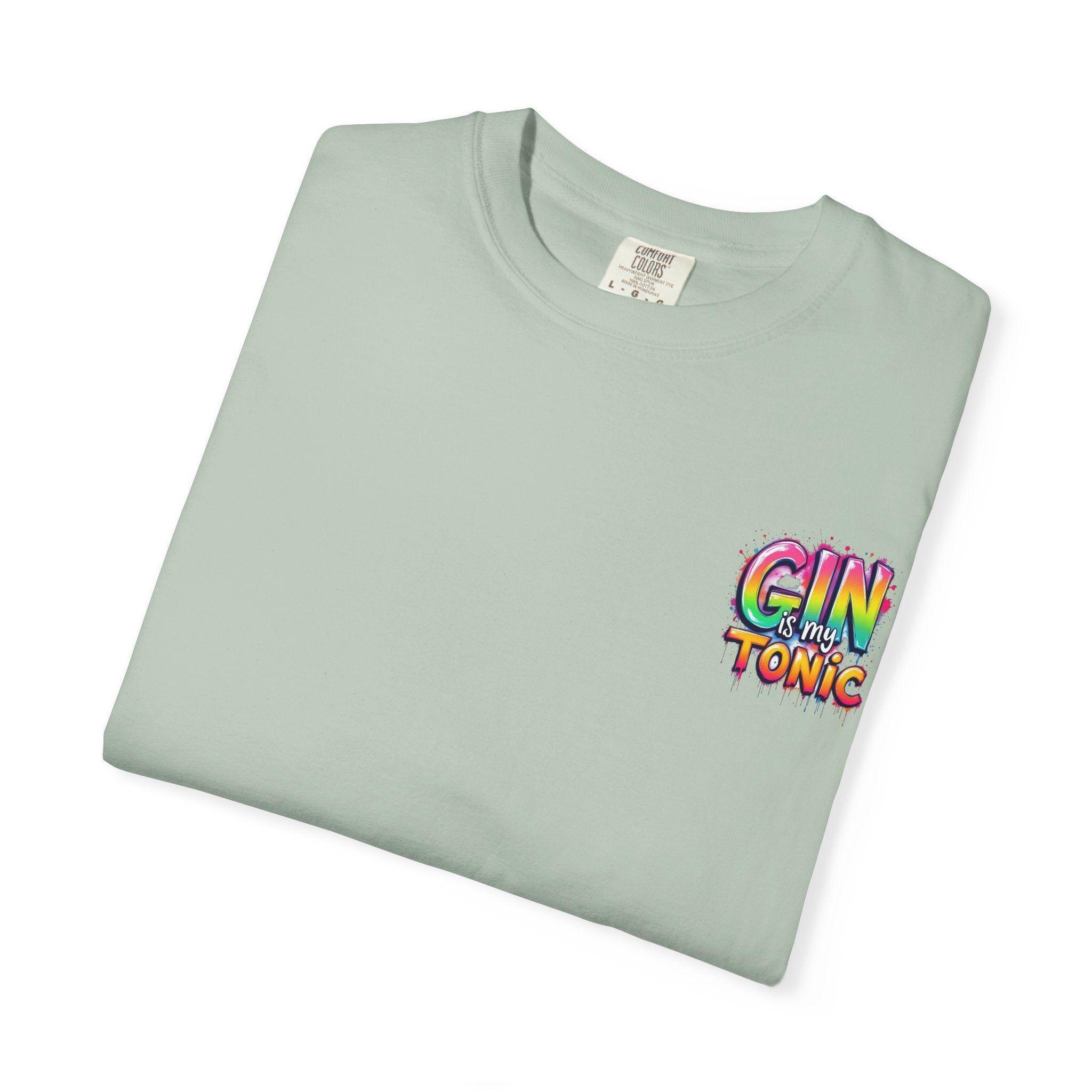 Gin is my Tonic Graphic T-Shirt, Unisex Vintage Tee, Perfect for Festivals, Beach Days, and Casual Wear, Gift for Sun Lovers