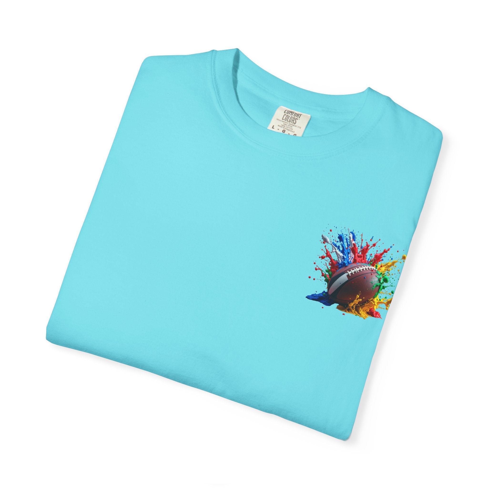 Rugby Ball Graphic T-Shirt, Unisex Vintage Tee, Perfect for Festivals, Beach Days, and Casual Wear, Gift for Sun Lovers