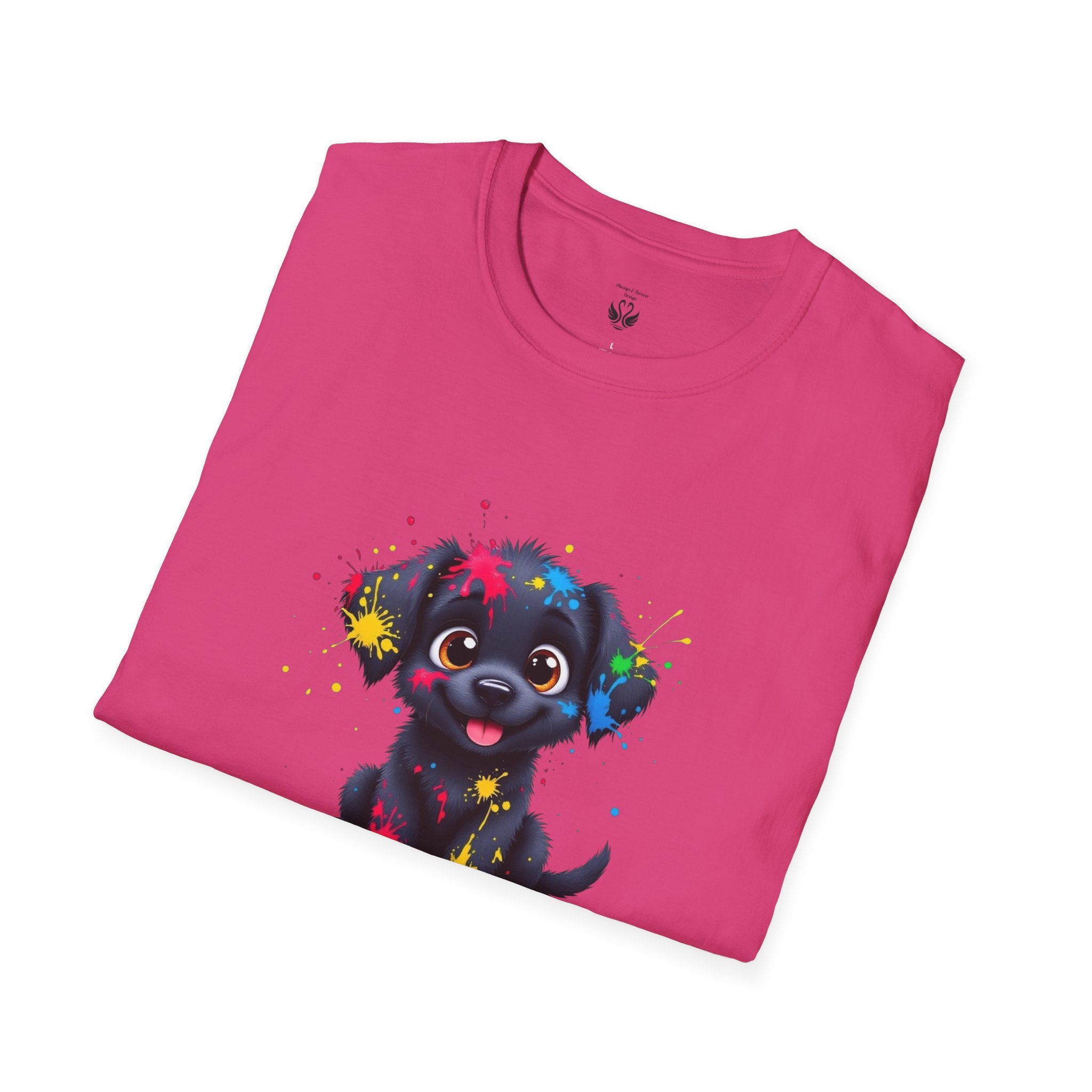 Cute Puppy Art Unisex T-Shirt, Dog Lover Shirt, Pet Parent Gift, Casual Wear, Funny Graphic Tee