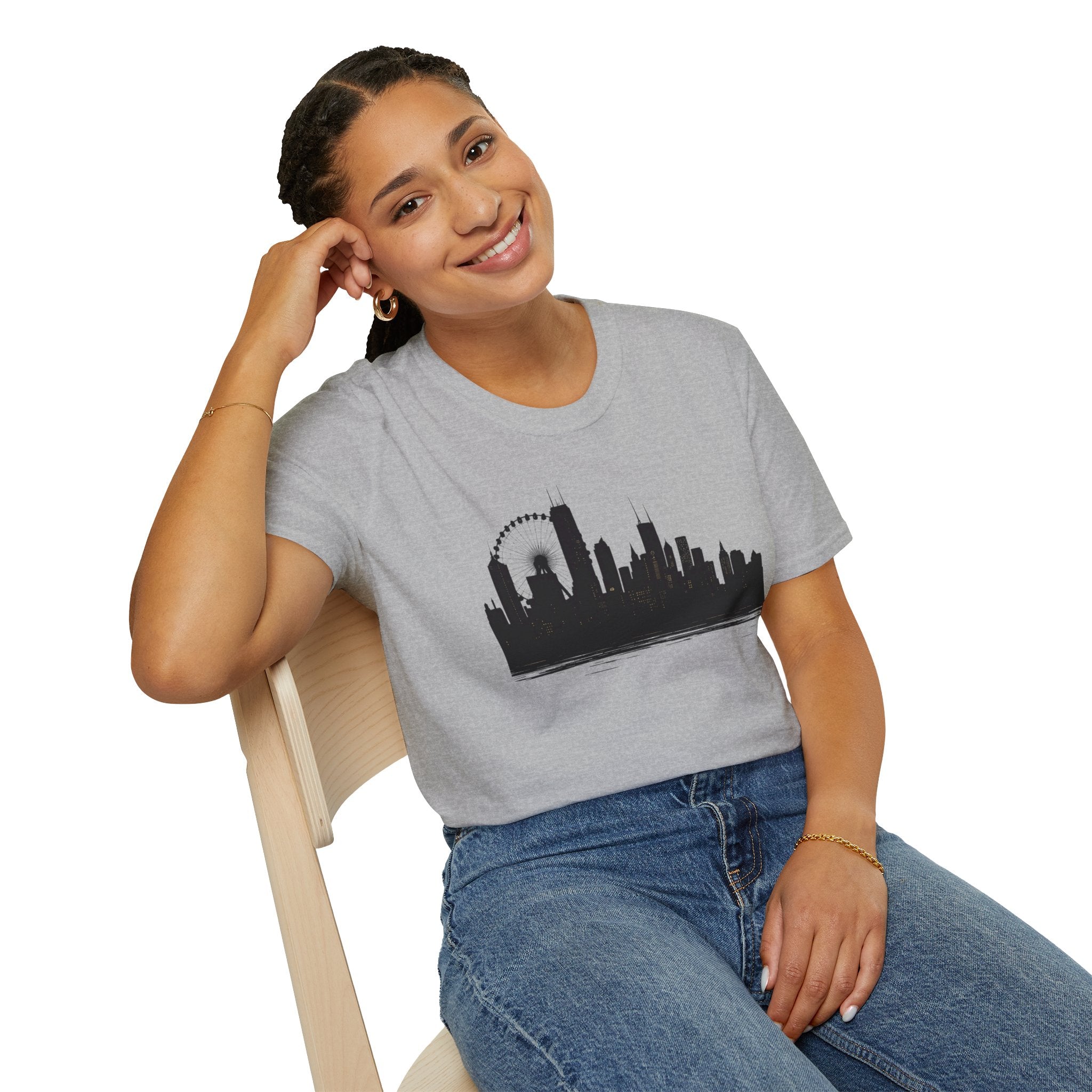 Skyline Unisex T-Shirt | City Lover Tee, Urban Art Shirt, Gift for Travelers, Vibrant Summer Apparel, Graphic T-Shirt
