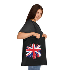 Union Jack Cotton Tote Bag, British Flag Tote, Eco-Friendly Shopping Bag, Travel and Everyday Use Bag, Gift for Patriots