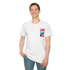 Vibrant Rainbow Softstyle T-Shirt, Unisex Pride Tee, LGBTQ+ Apparel, Colorful Casual Wear, Summer Festival Shirt
