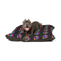 Colorful Paw Print Pet Bed - Cozy and Stylish Dog Bed for Pet Lovers