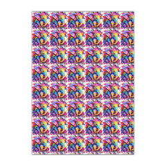 Colorful Elephant Gift Wrapping Paper Sheets - Eco-Friendly, Fun, Vibrant Designs for Parties, Holidays, Birthdays, Celebrations