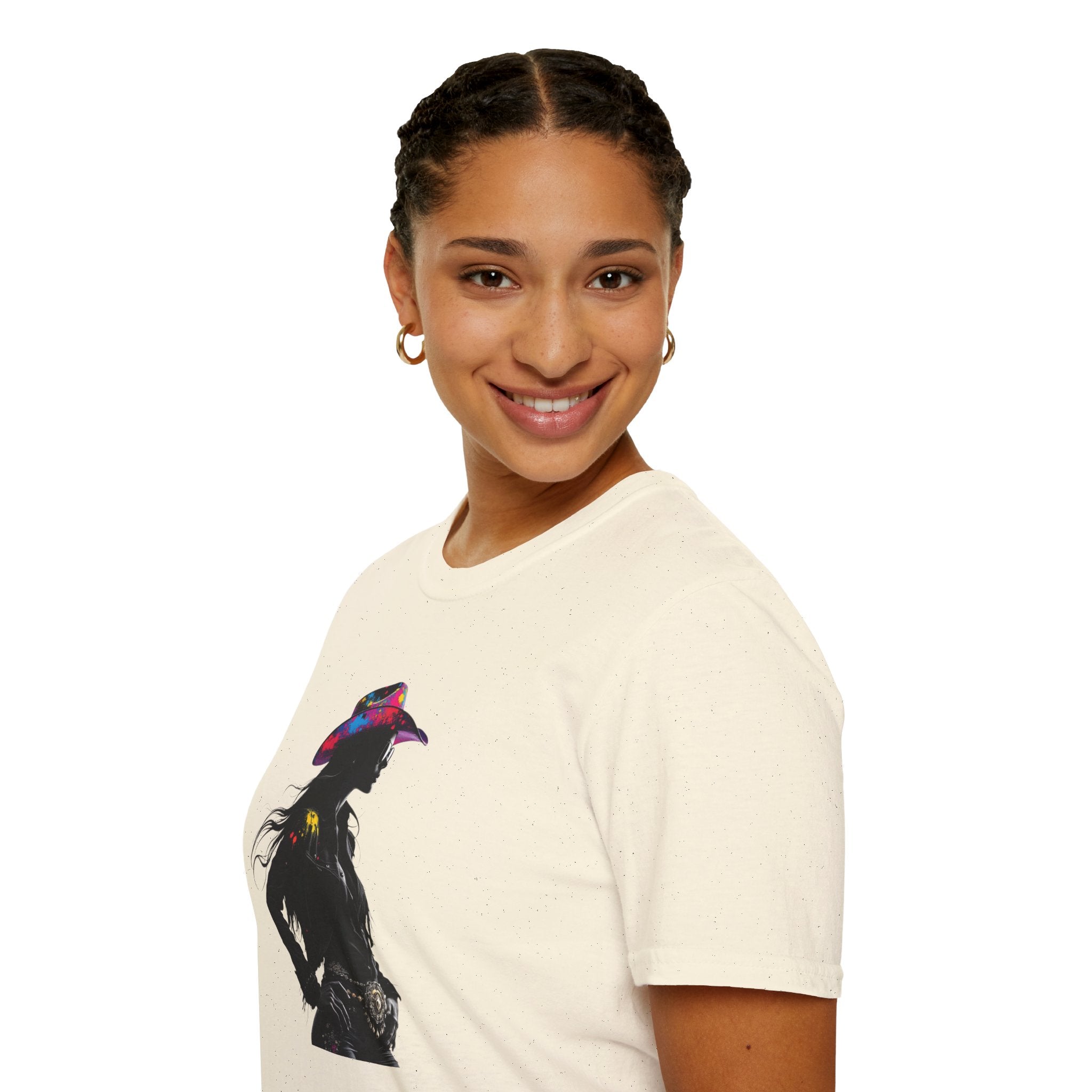 Cowgirl Vibes Unisex Softstyle T-Shirt - Trendy Western Graphic Tee