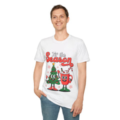 Festive Holiday T-Shirt, Christmas Apparel, Unisex Tee, Holiday Gift, Cozy Christmas Wear, Seasonal Shirt