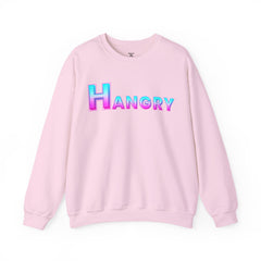 Hangry Unisex Crewneck Sweatshirt - Cozy Gift for Food Lovers, Fall Apparel, Perfect for Casual Outfits, Birthday & Holiday Gifts