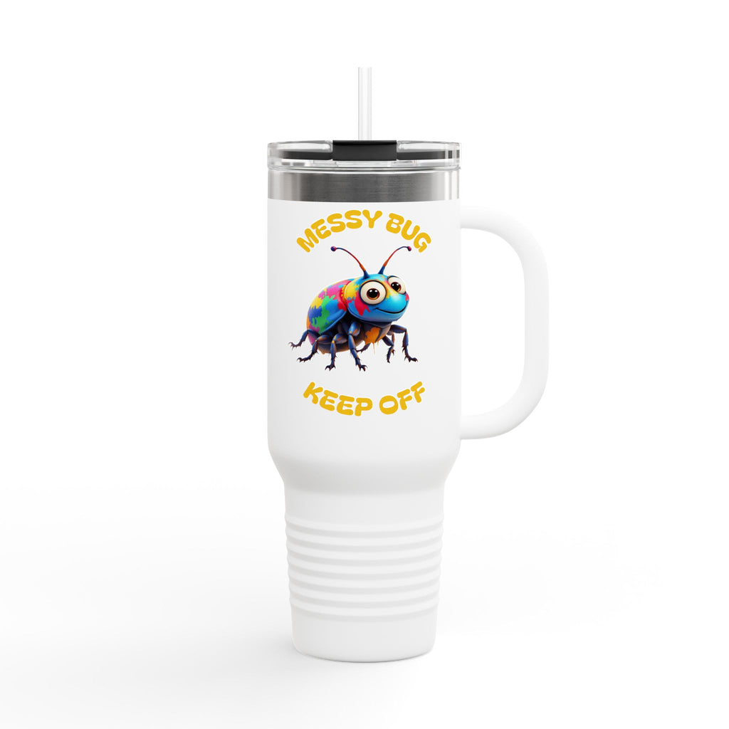 Colorful Messy Bug Insulated Travel Mug - 40oz