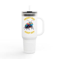 Colorful Messy Bug Insulated Travel Mug - 40oz