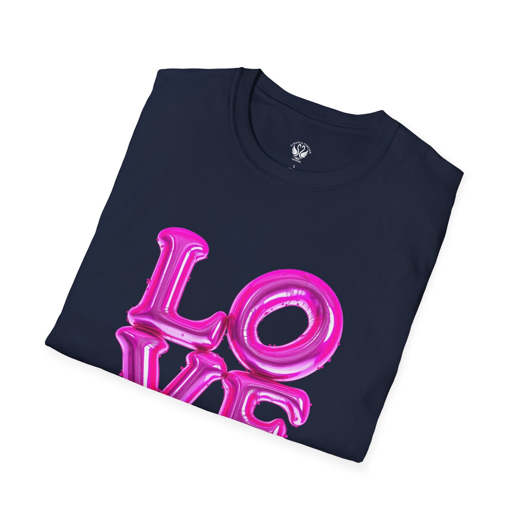 Love Balloon Graphic Unisex T-Shirt, Cute Couples Apparel, Valentine's Day Gift, Casual Wear, Trendy Gift Idea, Statement Tee